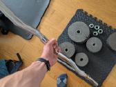 87kg pilnas plieninių svarmenų rinkinys - nuotraukos Nr. 6