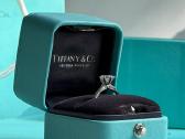 Tiffany & Co platininis apvalus žiedas su briliant - nuotraukos Nr. 2