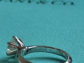 Tiffany & Co platininis apvalus žiedas su briliant - nuotraukos Nr. 5