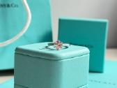 Tiffany & Co platininis apvalus žiedas su briliant - nuotraukos Nr. 3