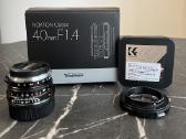 Voigtlander 40mm f1.4 Nokton Classic