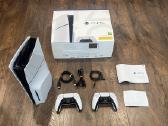 Playstation 5 Slim, Black White, 1tb CD/ 2 pultai