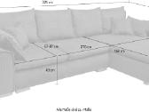 Vokiškas 325cm L kampas su miego funkcija 6 spalv - nuotraukos Nr. 3