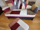 Vilmers sofa ir pufikas