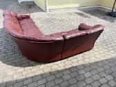 Kampinė natūralios odos sofa - nuotraukos Nr. 9