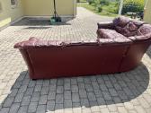 Kampinė natūralios odos sofa - nuotraukos Nr. 10