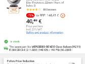 Nauji stabdziu diskai Mercedes Benz E-class - nuotraukos Nr. 5