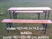 Medžio baldai terasai,balkonui ir jiems pasėdukai - nuotraukos Nr. 6