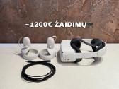 1200€ žaidimų Meta Quest 2 256gb Oculus Vr priedai