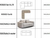 Modulinė sofa Rosso - nuotraukos Nr. 11