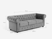 Nauji chesterfield baldai sofa ir fotelis - nuotraukos Nr. 13