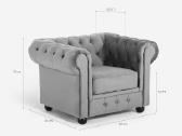 Nauji chesterfield baldai sofa ir fotelis - nuotraukos Nr. 14