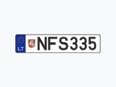 Valstybiniai numeriai Nfs335