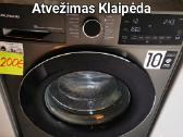 Tamsiai pilka skalbimo mašina Grundig 8kg A+++