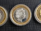 Gibraltaras, 2 pounds ir 1 crown (W. Churchill) - nuotraukos Nr. 2
