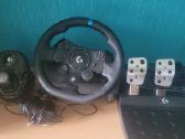 Logitech G923 Trueforce vairas, pedalai ir pavarų