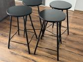Loft Black pusbario (65cm) taburetė - nuotraukos Nr. 2