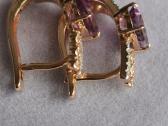 585 auskarai su ametistais ir briliantukais - nuotraukos Nr. 16