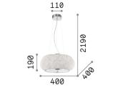 Itališkas krištolinis pakabinamas šviestuvas 40cm - nuotraukos Nr. 5