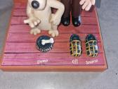 Wallace & Gromit kalbantis žadintuvas Wesco 1995m. - nuotraukos Nr. 2