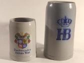 Vokiški keramikiniai alaus bokalai / German Beer S