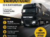 Vairuotojas CE kat / Водитель CE кат