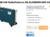 Saules inverteris 25 kw Solis