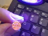 Aukso(750) auskarai su rožiniais deimantais (3,3ct - nuotraukos Nr. 12