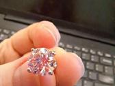 Aukso(750) auskarai su rožiniais deimantais (3,3ct - nuotraukos Nr. 2