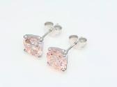 Aukso(750) auskarai su rožiniais deimantais (3,3ct - nuotraukos Nr. 15