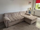 Kampinė sofa-lova su miegama funkcija
