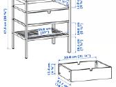 Ikea Nordkisa naktinis staliukas - nuotraukos Nr. 4