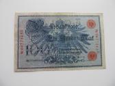 100 mark , Vokietija , 1908 žalias,raudon štampas - nuotraukos Nr. 3