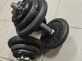Surenkami hanteliai iki 25kg 2vng 50kg