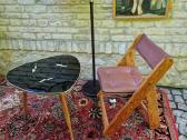 Vintažinė mid century autorinė sulankstoma kėdė - nuotraukos Nr. 17