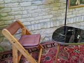 Vintažinė mid century autorinė sulankstoma kėdė - nuotraukos Nr. 19