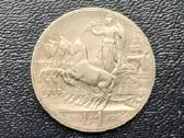1 lira 1910m. Italija sidabras