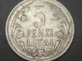 1925 m. 5 litų sidabrinė moneta