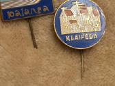 Vintažiniai ženkliukai Klaipėda 2 vnt. Palanga -1
