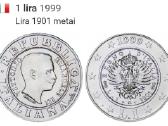 1 lira 1999m. Italija sidabras - nuotraukos Nr. 3
