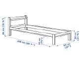Ikea lova Neiden su lentjuosčių pagrindu - nuotraukos Nr. 5