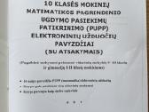10 klasės matematikos Pupp užduočių knyga su ats. - nuotraukos Nr. 3