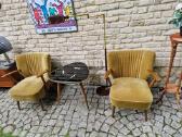 Vintažiniai mid century spyruokliniai foteliai - nuotraukos Nr. 4
