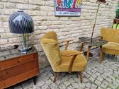 Vintažiniai mid century spyruokliniai foteliai - nuotraukos Nr. 13