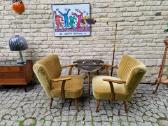 Vintažiniai mid century spyruokliniai foteliai - nuotraukos Nr. 20