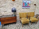 Vintažiniai mid century spyruokliniai foteliai - nuotraukos Nr. 32