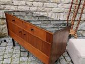 Vintažinė mid century tikmedžio batų spintelė - nuotraukos Nr. 2