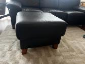 Sofa, odinė, juoda - nuotraukos Nr. 4