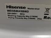 Hisense Wd3s8043bw3 8/5kg su džiovykle 51cm Gylis - nuotraukos Nr. 3