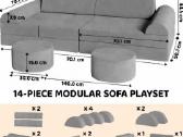 Nauja vaikiška modulinė sofa - nuotraukos Nr. 7